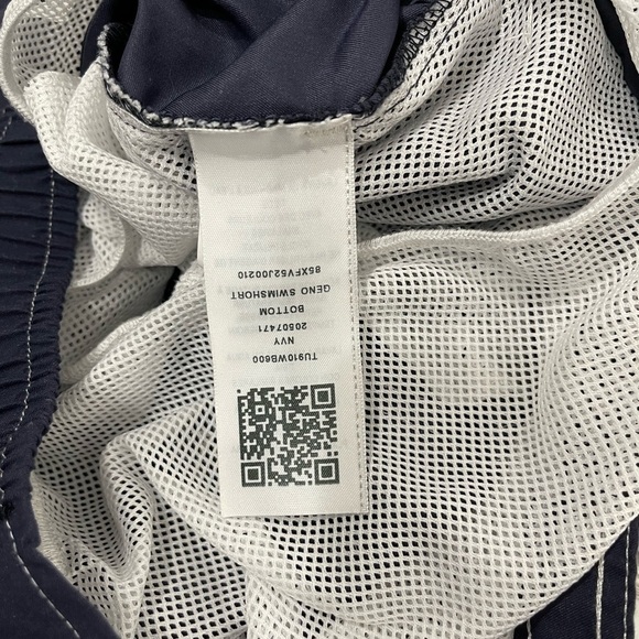 True Religion boys XL swim trunks. In navy blue with attached drawstring. - Picture 6 of 9